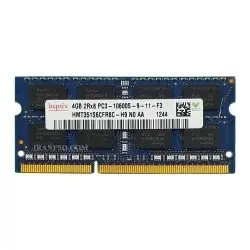 رم لپ تاپ 4 گیگ Hynix DDR3-1333-10600 MHZ 1.5V سه ماه گارانتی