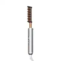 شانه صاف‌کن داغ مدل SHEGLAM Hot Comb Straightener Brush با 5 دما و حفاظت عایق