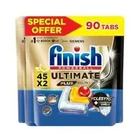 قرص ماشین ظرفشویی مدل Powerball Ultimate Plus Finish با عطر لیمو 45 عددی
