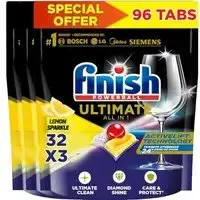 قرص ظرفشویی مدل Powerball Ultimate Finish با رایحه لیمو ۳۲ عددی